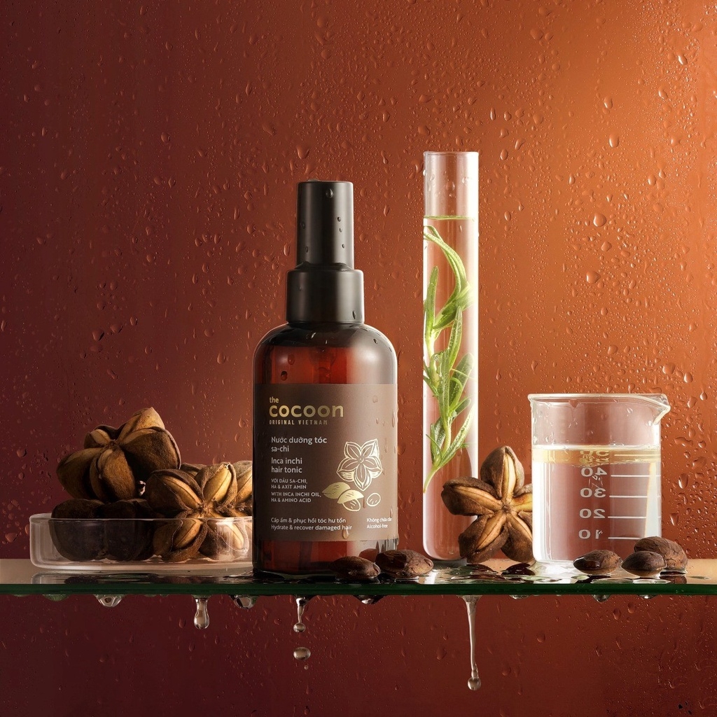 Nước Xịt Dưỡng Tóc Sachi Cocoon Giúp Cấp Ẩm Mềm Mượt Tóc - Phục Hồi Hư Tổn 140ml