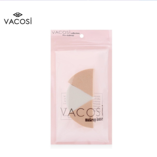 Bông phấn ướt vacosi tam giác nhọn (bịch 3 cái) BP12