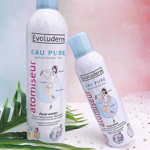 Xịt khoáng Evoluderm dưỡng ẩm cấp nước - làm dịu da cấp tốc  - xịt khoáng evoluderm 400ml - 150ml