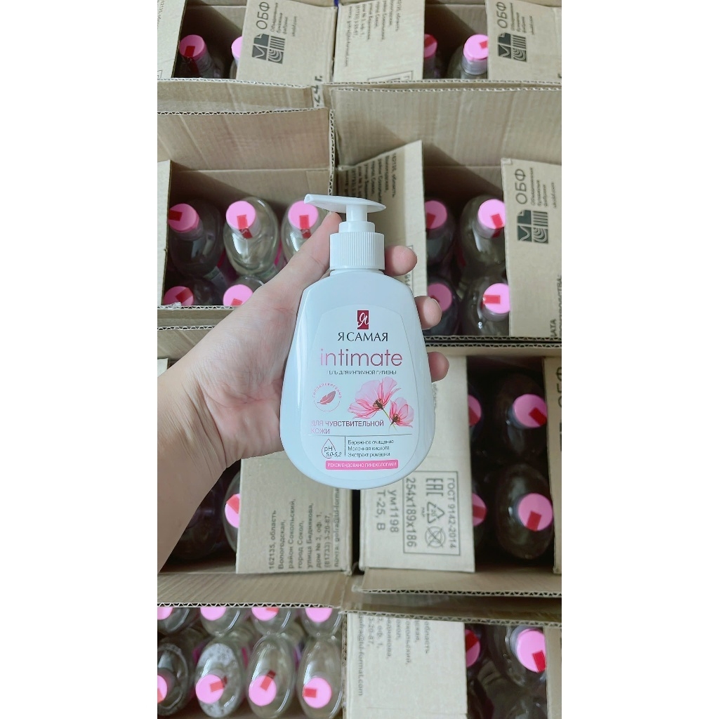 Dung dịch vệ sinh nữ giới Ya samaya Intimate của Nga 265ml - ddvs phụ nữ yasamaya mẫu mới chính hãng