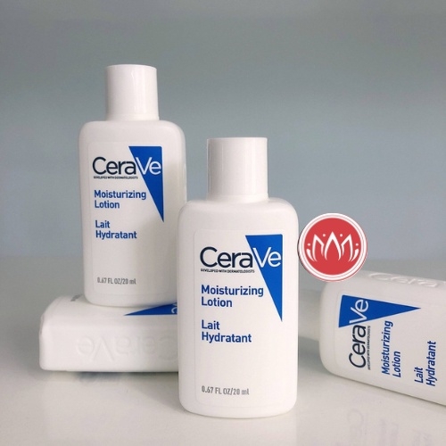 Sữa dưỡng thể Cerave Moisturizing Lotion cho da khô đến rất khô 20ml - sample mini size 7ml