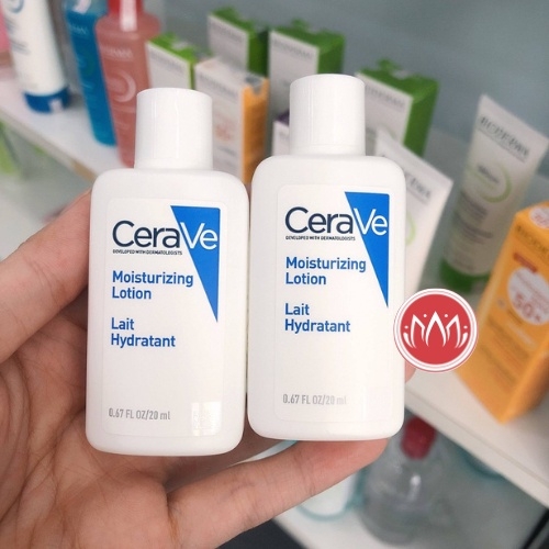 Sữa dưỡng thể Cerave Moisturizing Lotion cho da khô đến rất khô 20ml - sample mini size 7ml