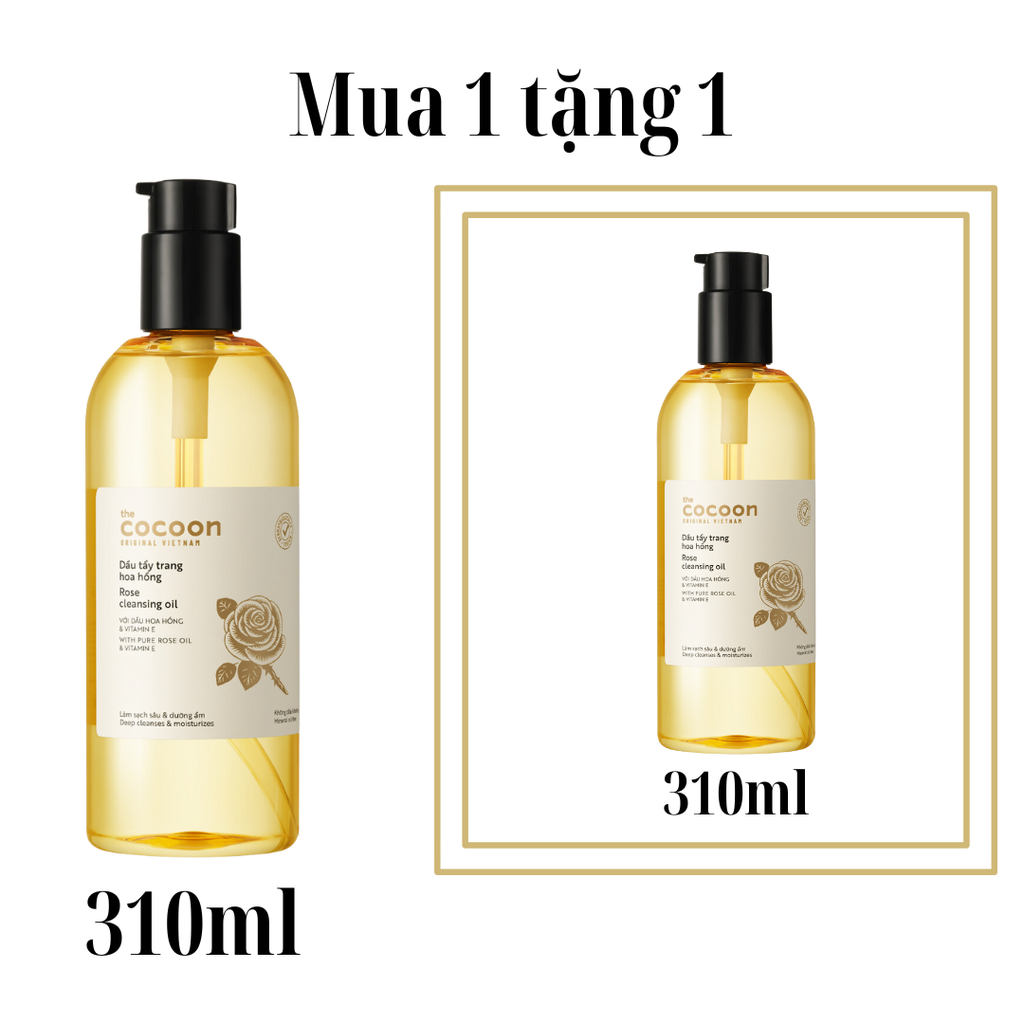Dầu tẩy trang hoa hồng Cocoon Rose cleansing oil 310ml