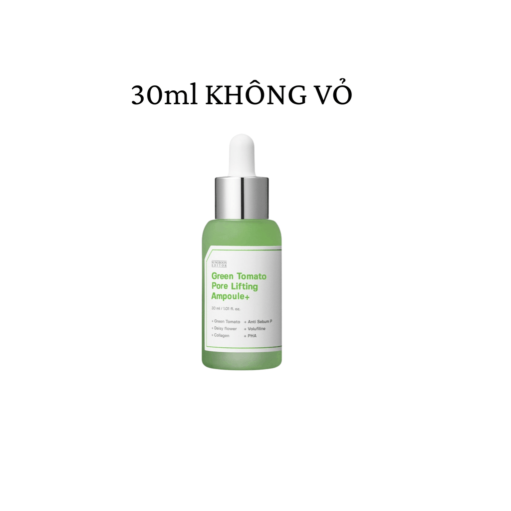 [Không vỏ] Serum cà chua xanh Sungboon Green Tomato Pore Lifting Ampoule 30ml - tinh chất sung boon