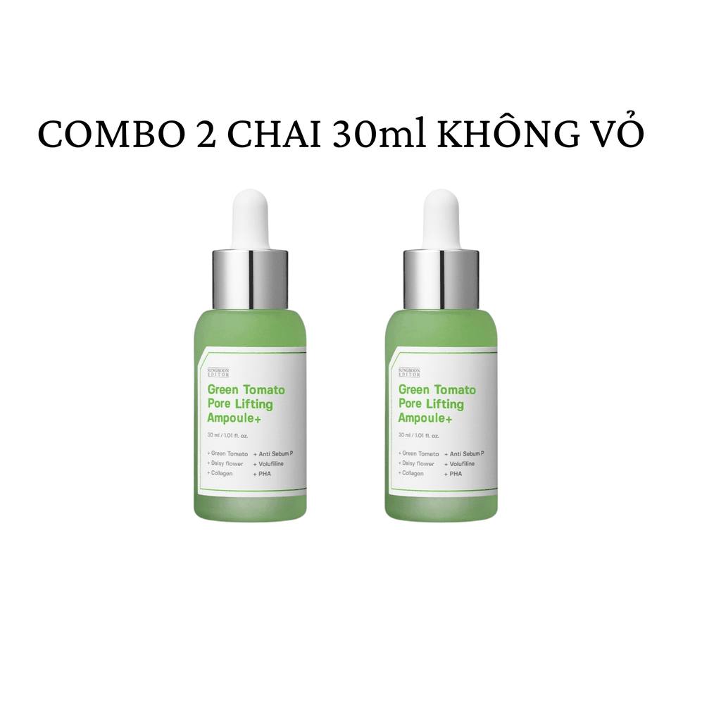 [Không vỏ] Serum cà chua xanh Sungboon Green Tomato Pore Lifting Ampoule 30ml - tinh chất sung boon