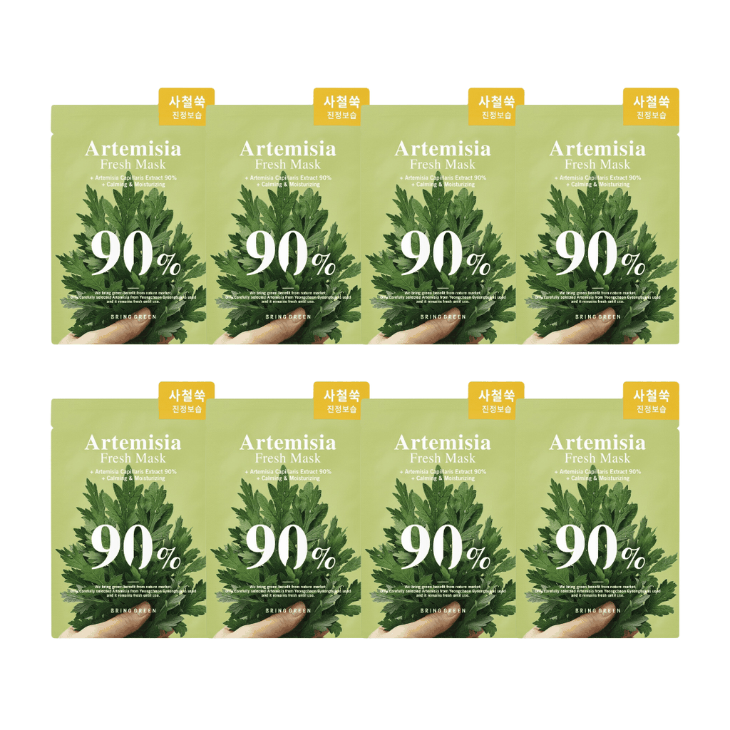 1 miếng Mặt nạ BRING GREEN Artemisia 90% Fressh Mask