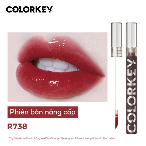Son tint bóng COLORKEY Airy Lip Gloss Mirror 1.7g - son color key tạo hiệu ứng căng bóng như gương