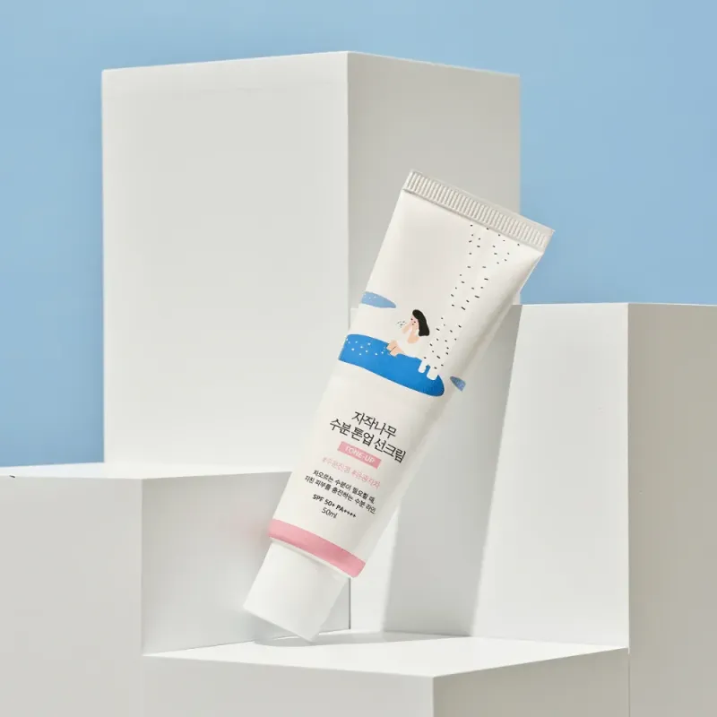 Kem Chống Nắng Round Lab Birch Juice Moisturizing Tone-Up Sunscreen Nâng Tông Trắng Hồng 50ml