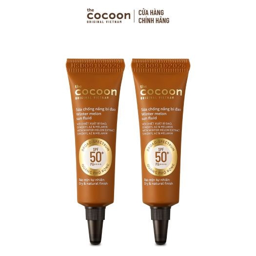 Kem chống nắng Cocoon bí đao - Sữa chống nắng bí đao 5ml - 15ml - 50ml chính hãng