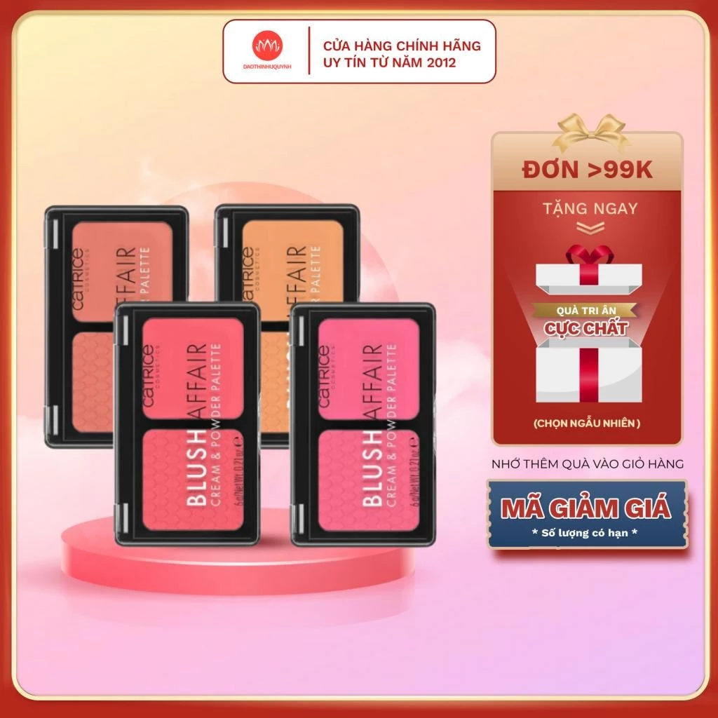Bảng má hồng Catrice Blush Affair & Powder Palette #020 Pleasing Pink