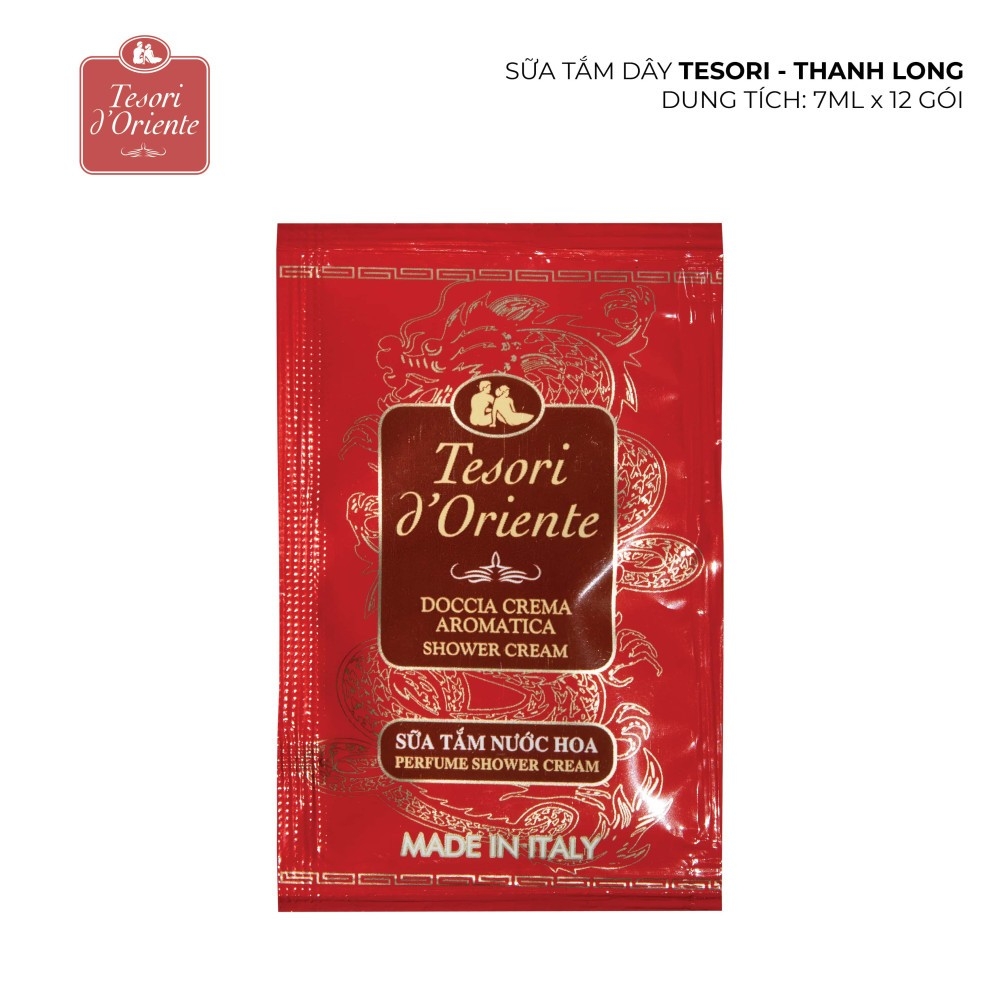 Sữa tắm gói Tesori d’Oriente minisize 9ml - sữa tắm nước hoa cao cấp dạng gói Tesori d'Oriente