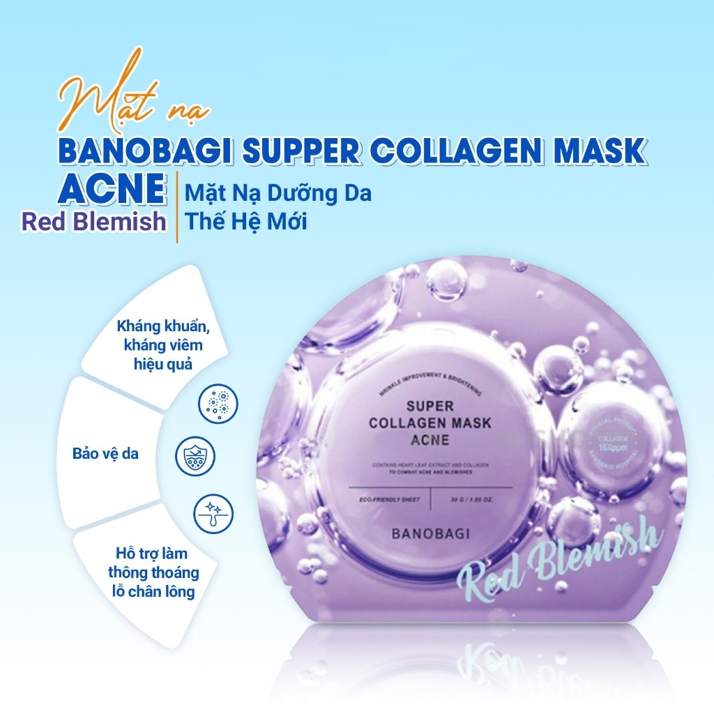 Mặt nạ Banobagi dưỡng da bổ sung Vitamin Vita Genic Jelly Mask Giấy Stemcell BANOBAGI dưỡng ẩm 30ml