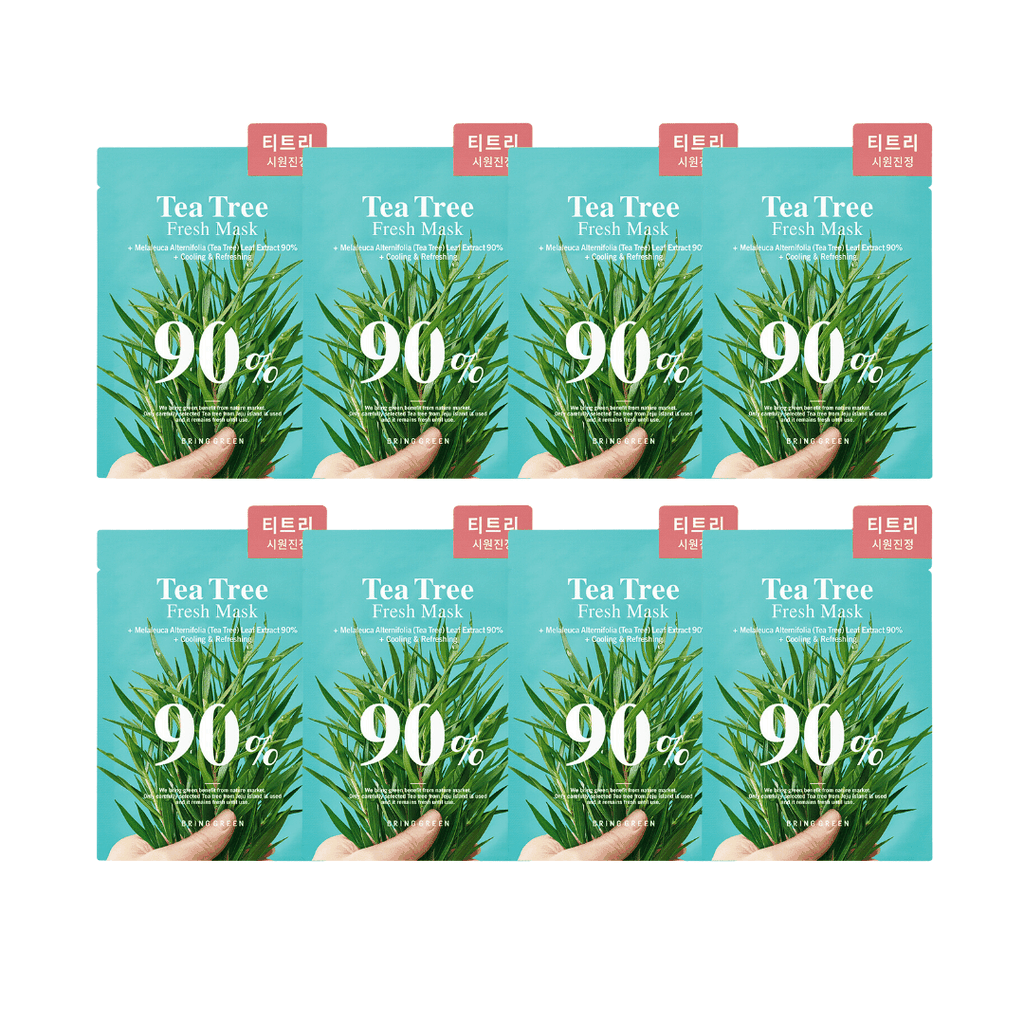 1 miếng  Mặt nạ BRING GREEN Teatree 90% Fresh Mask
