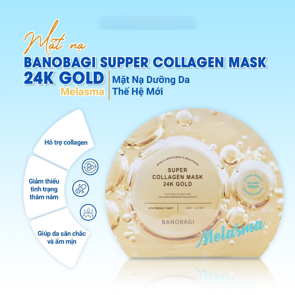 Mặt nạ Banobagi dưỡng da bổ sung Vitamin Vita Genic Jelly Mask Giấy Stemcell BANOBAGI dưỡng ẩm 30ml