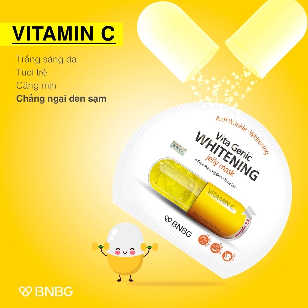 Combo mặt nạ BNBG Vita Genic Mask - mask bnbg mặt nạ viên thuốc dưỡng da trắng sáng & phuc hồi 30ml