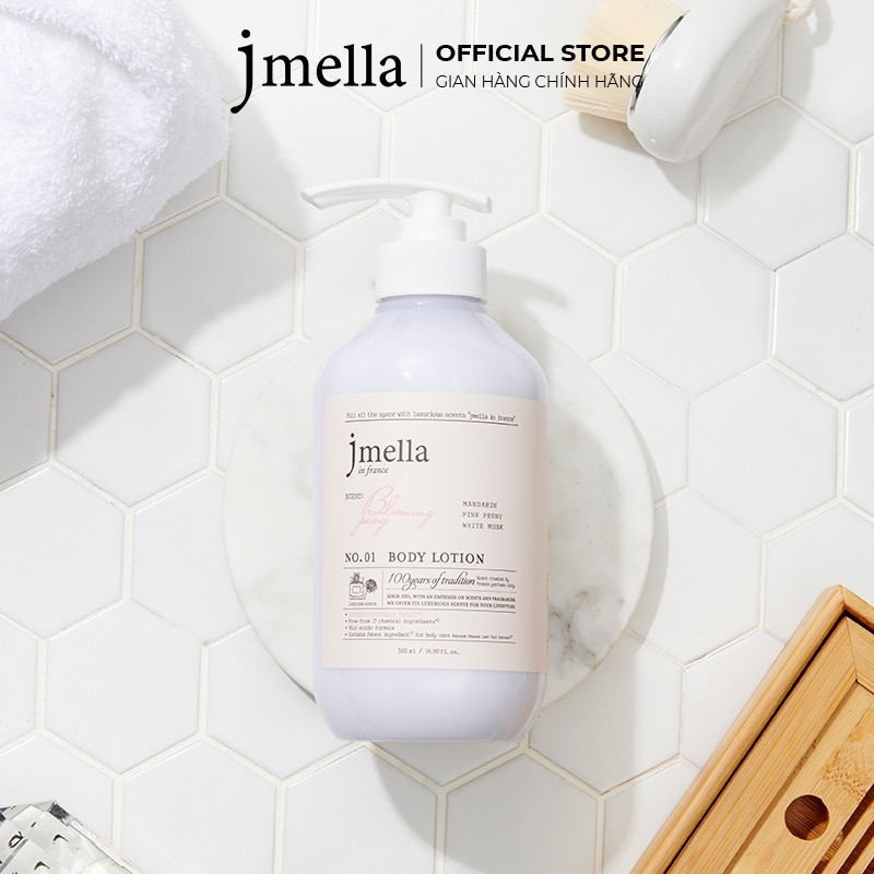 Sữa dưỡng thể hương nước hoa Jmella In France Body Lotion 500ml - sữa dưỡng thể trắng da cao cấp
