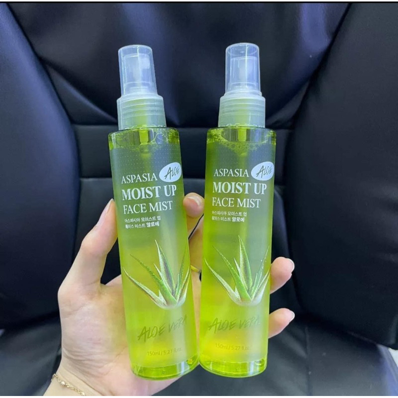 Xịt Khoáng Aspasia Moist Up Face Mist Aloe 150ml