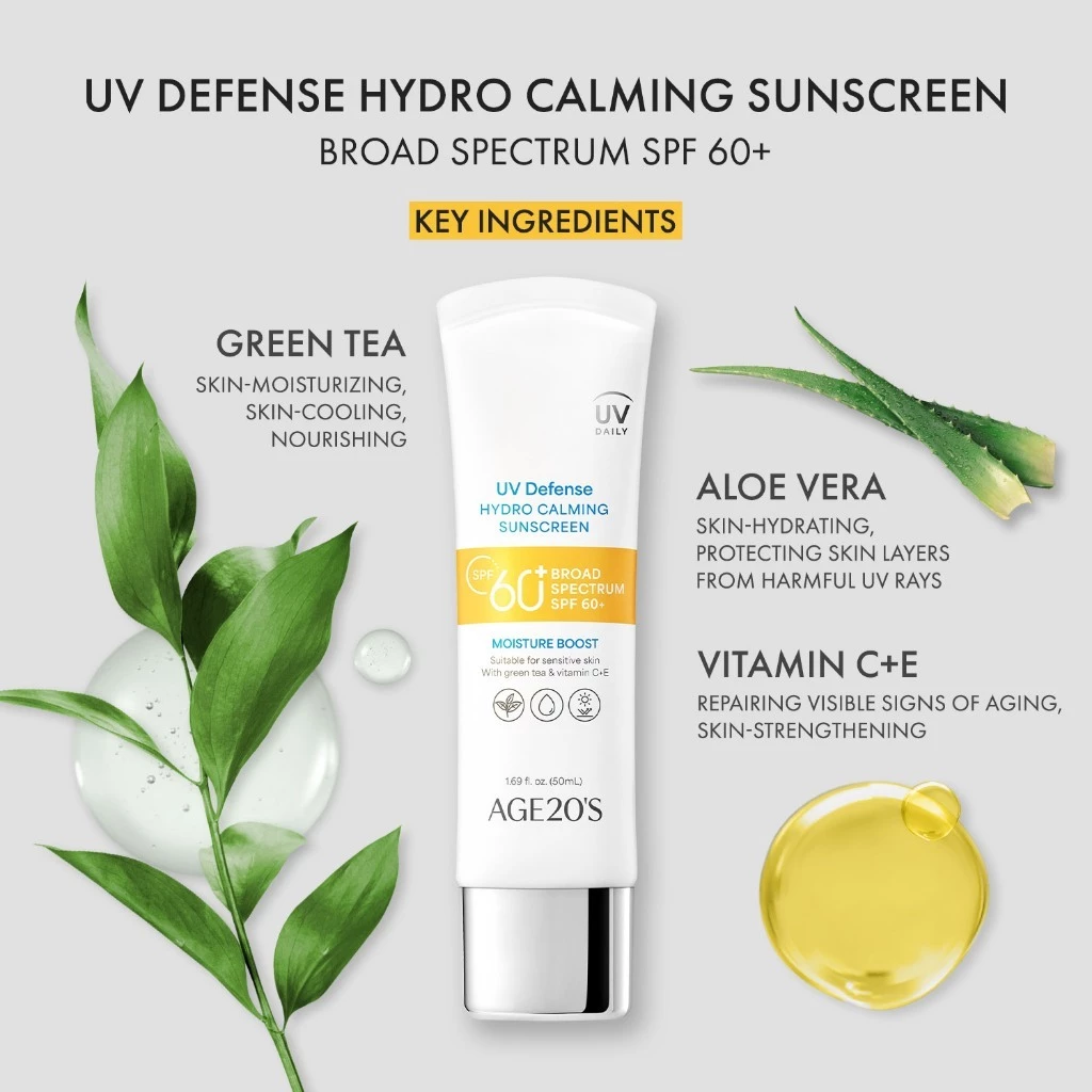 Minisize - Kem chống nắng cấp ẩm làm dịu da Age20's Uv Defense Hydro Calming Sunscreen SPF60+ 6ml
