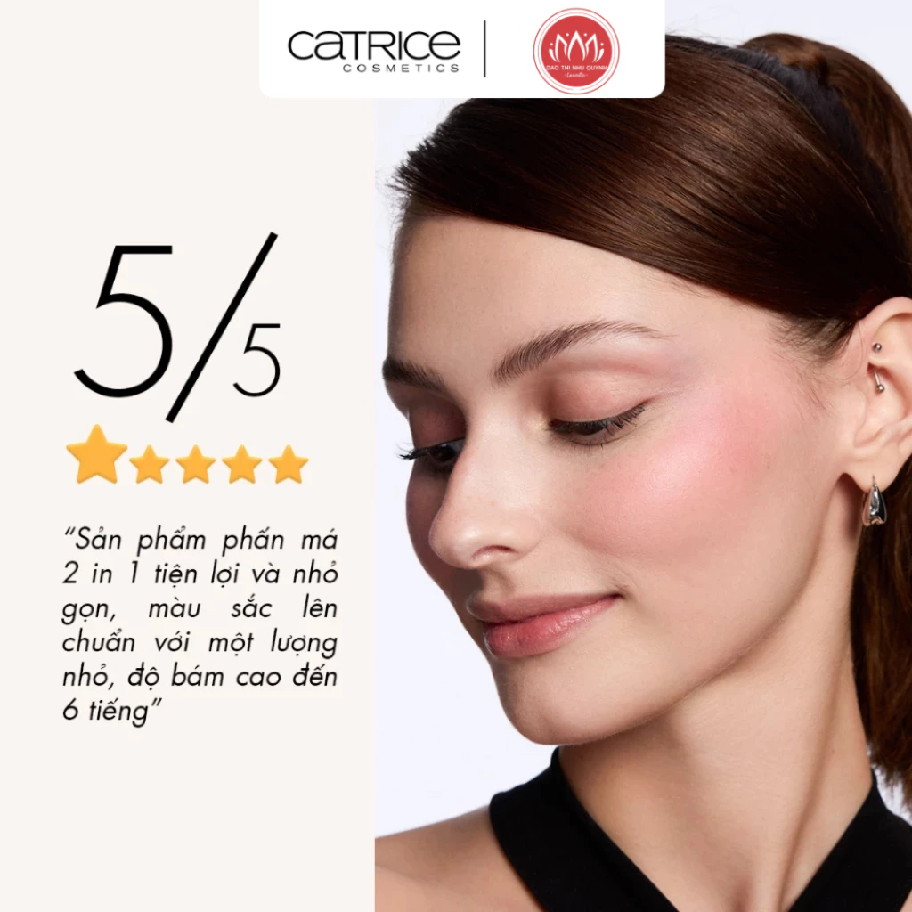Bảng má hồng Catrice Blush Affair Cream & Powder Palette màu #010 Stunning Strawberry
