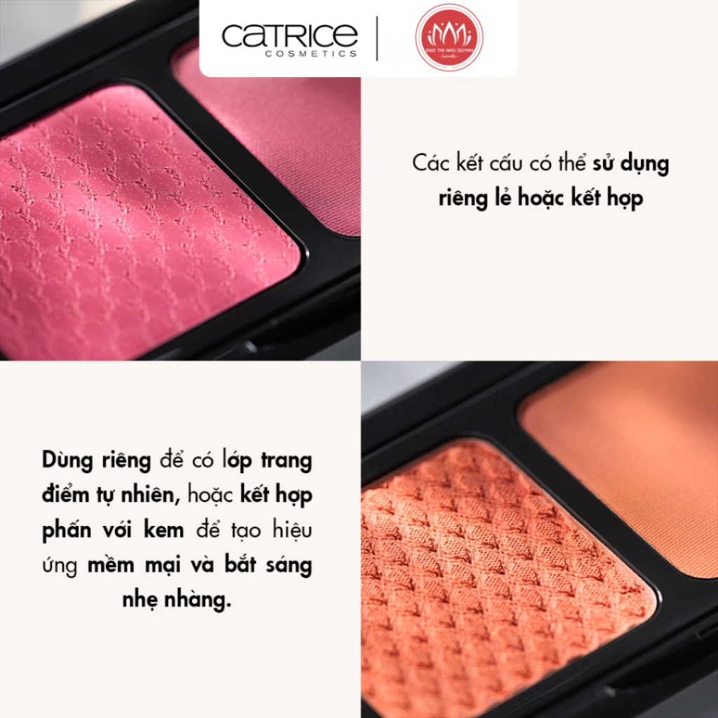 Bảng má hồng Catrice Blush Affair Cream & Powder Palette màu #030 Absolute Apricot