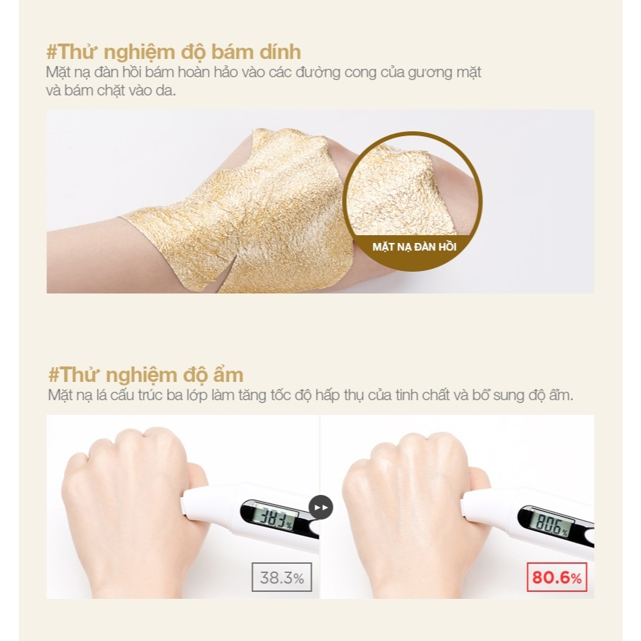 Mặt nạ 24K JMsolution Prime Gold Premium Foil Mask 35ml - mặt nạ cao cấp nâng cơ chống lão hoá 30ml