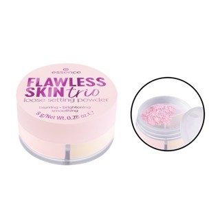 Phấn phủ bột 3 trong 1 Essence Flawless Skin Trio Loose Setting Powder 10 lâu trôi & đều màu da (8g)
