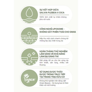 Serum phục hồi da Meideme tinh chất thuần chay Green Salvia Calming Ampoule cấp ẩm sâu cho da 50ml