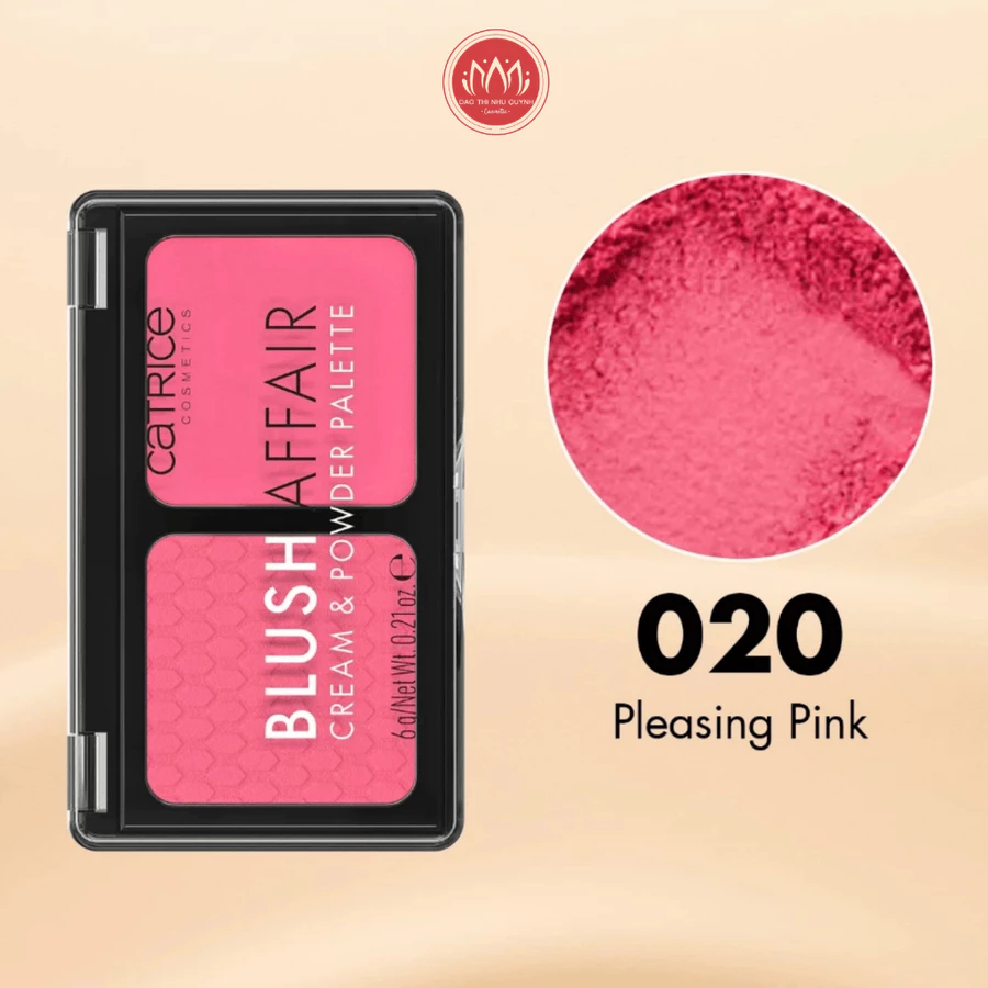 Bảng má hồng Catrice Blush Affair & Powder Palette #020 Pleasing Pink