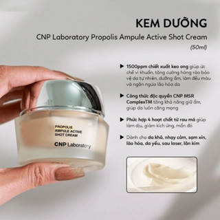 Hộp Kem Dưỡng Tái Tạo Phục Hồi Da CNP Laboratory Propolis  Active Cream 50ml Unbox