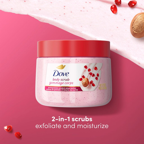(Không vỏ) Tẩy da chết toàn thân Dove Mỹ (425gr)