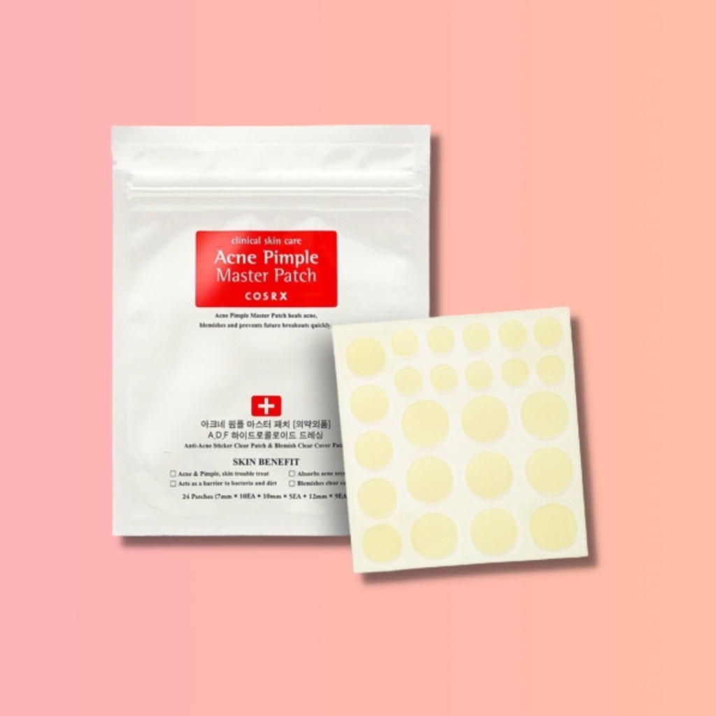Miếng Dán Mụn Cosrx Acne Pimple Master Patch 24 Miếng Màu Đỏ | Hút Mụn Clear Fit Master Patch 18 Miếng Màu Đen