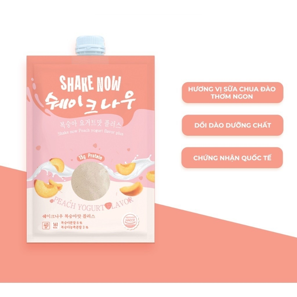 Bột ngũ cốc giảm cân Shake Now thơm ngon hàn quốc - ngũ cốc ăn kiêng tốt cho sức khỏe 40g chính hãng - daothinhuquynh