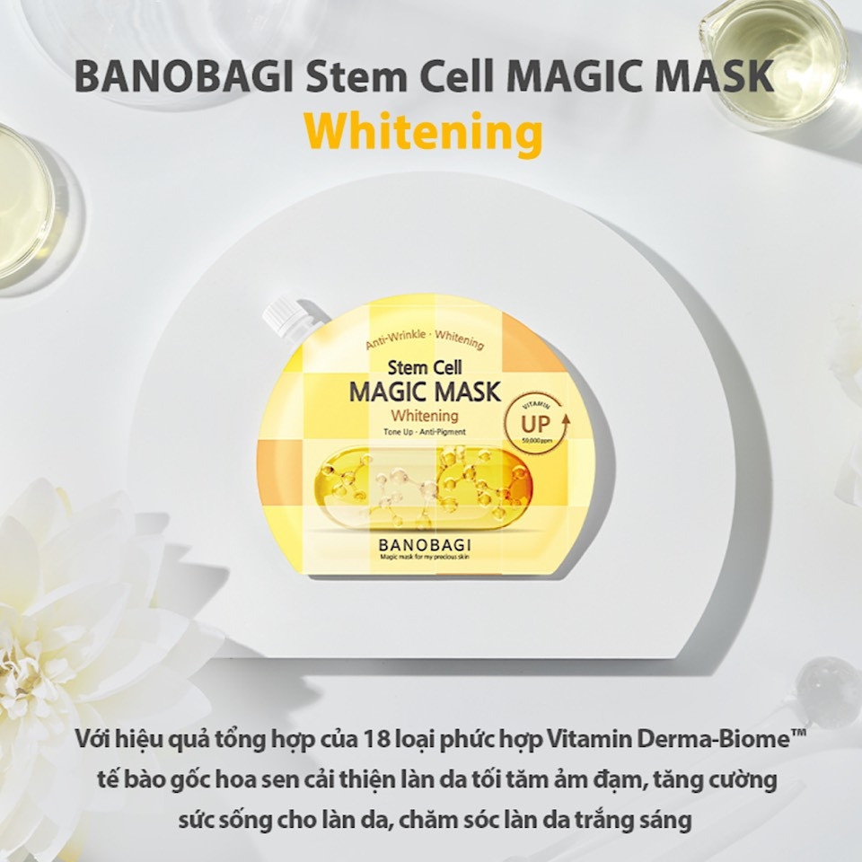 Mặt nạ Banobagi dưỡng da bổ sung Vitamin Vita Genic Jelly Mask Giấy Stemcell BANOBAGI dưỡng ẩm 30ml