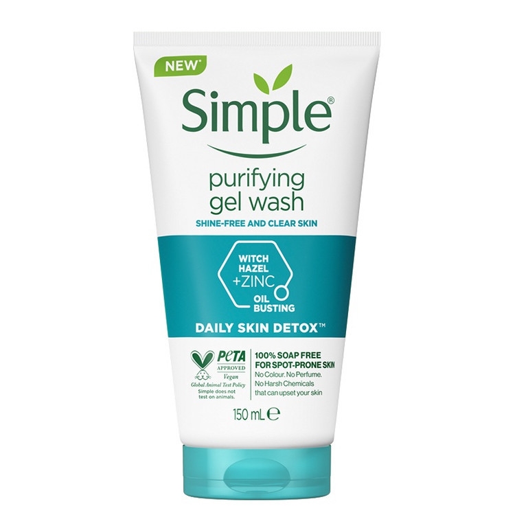 Sữa Rửa Mặt Simple Skin To Skin Refreshing Facial Wash Gel Cho Da Nhạy Cảm 150ml