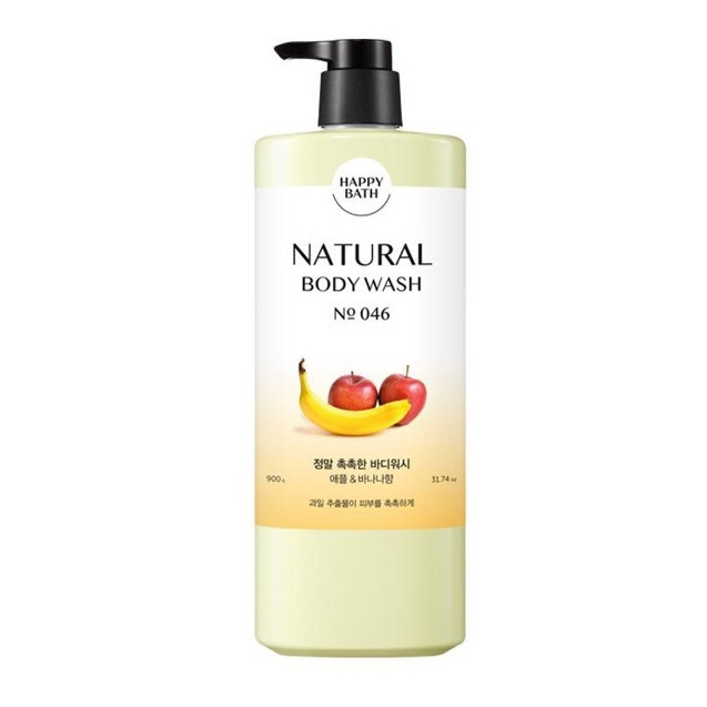 Sữa Tắm Cao Cấp Chiết Xuất Thiên Nhiên Happy Bath Natural Body Wash 900ml | Lúa Mạch | Nước Hoa | Cozy | Hoa Anh Đào