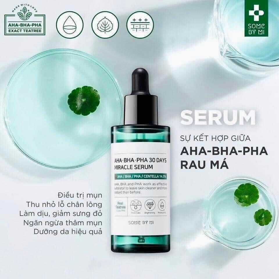 Bộ 4 sản phẩm cho da mụn Some By Mi AHA-BHA-PHA 30 Days Miracle