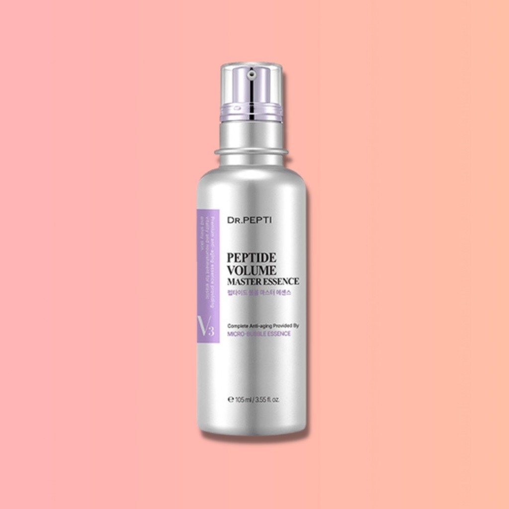 Tinh chất Dr Pepti sủi bọt serum Peptide tím Volume Master Essence trắng da, thu nhỏ lỗ chân lông 50ml 105ml dr.pepti