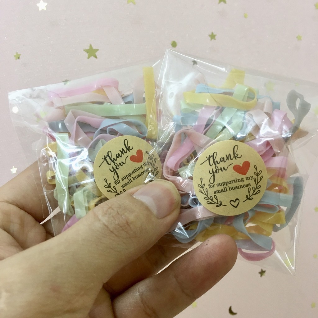 Chun Buộc Tóc Siêu Dai Chất Lượng Cao Đủ Màu Gói 5gr