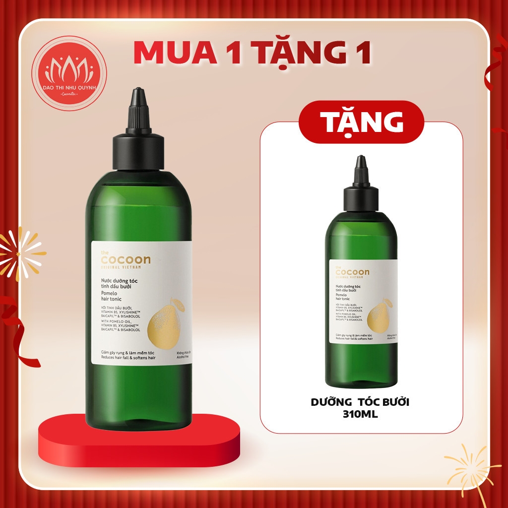 Nước dưỡng tóc bưởi Cocoon Pomelo Hair Tonic tinh dầu bưởi giảm gãy rụng và làm mềm tóc 140ml- 310ml