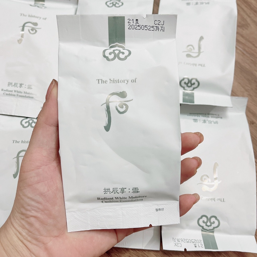 Set Phấn Nước Whoo Seol Radiant White Tone Up Sun Cushion Special Dưỡng Trắng, Cải Thiện Nếp Nhăn, Chống Lão Hóa