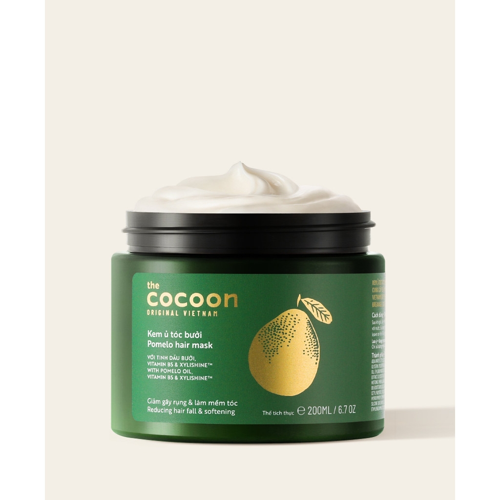 Bộ sản phẩm Cocoon bưởi dưỡng tóc giảm gẫy rụng tóc chứa tinh dầu - Serum Dầu gội dầu xả chính hãng