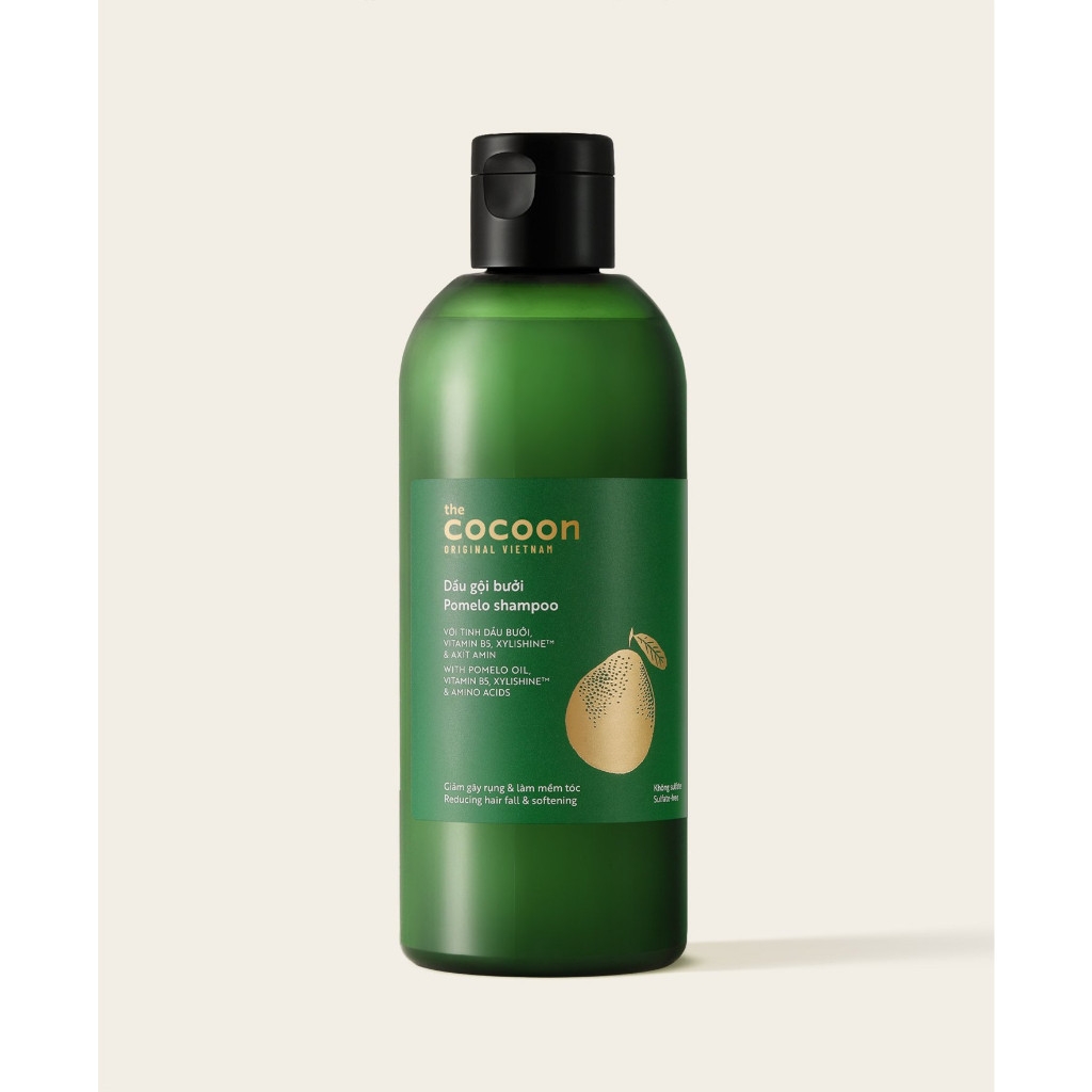 Bộ sản phẩm Cocoon bưởi dưỡng tóc giảm gẫy rụng tóc chứa tinh dầu - Serum Dầu gội dầu xả chính hãng