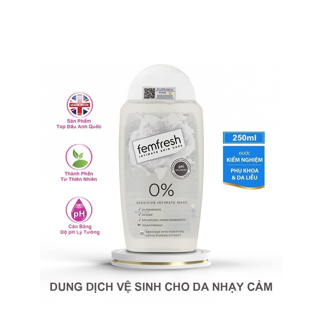 Dung Dịch Vệ Sinh Phụ Nữ Hàng Ngày, Thơm Mát Femfresh Daily Intimate Wash 250ml