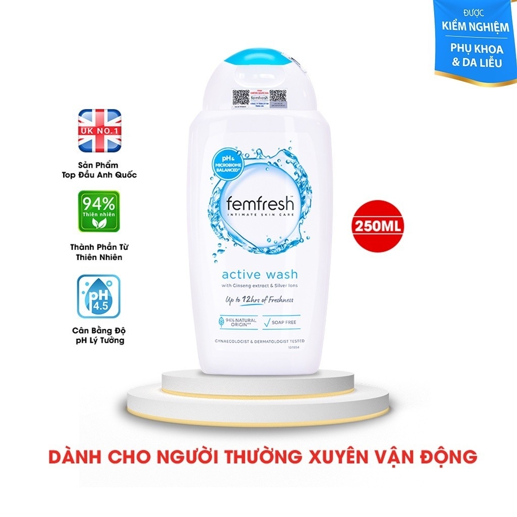 Dung Dịch Vệ Sinh Phụ Nữ Hàng Ngày, Thơm Mát Femfresh Daily Intimate Wash 250ml