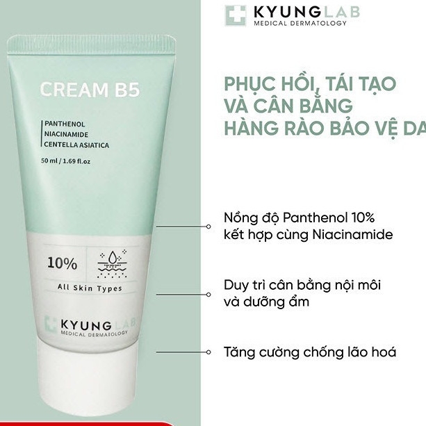 Kem dưỡng da KyungLab Ultra hydrangting multi cream , Kem nâng tone Kyunglab B5 , Recovery Cream , Glutathione 50ml