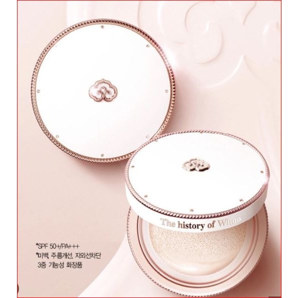 Phấn Nước Whoo Cao Cấp Dưỡng Trắng Da Radiant White Moisture Cushion Foundation SPF50+ tone 21