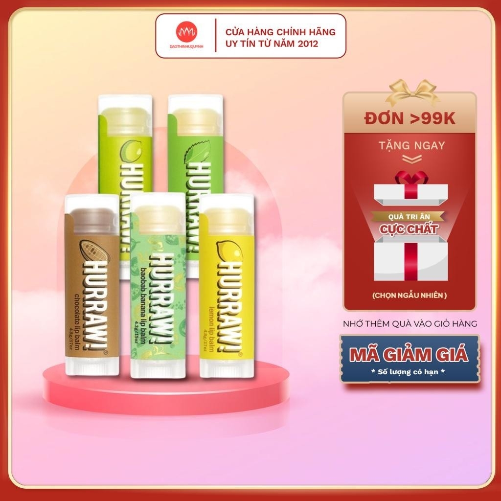 Son Dưỡng Môi Hurraw! Balm 4.8g