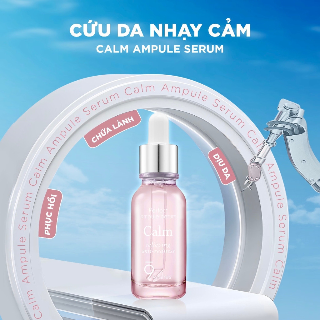Tinh chất 9Wishes dưỡng da Serum 9 Wishes Ampule 25ml Hydra - Vitamin - Calm - Pine - Collagen - Oxygen