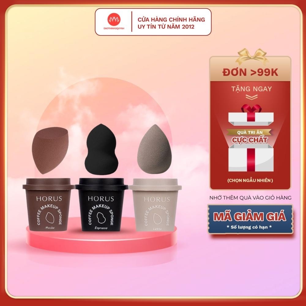 Mút trang điểm Horus Coffee Make Up Sponge