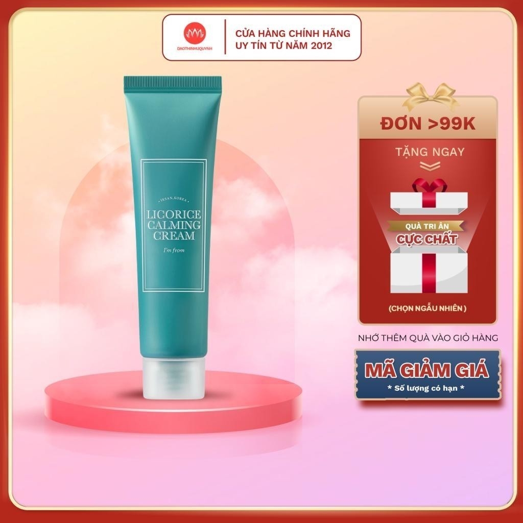 Kem dưỡng da Cam Thảo I'm From Licorice Calming Cream 50ml